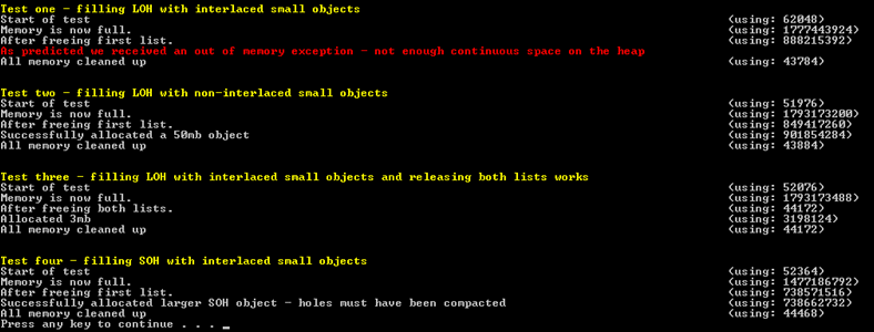 ArgumentException: Garbage collection in .NET – large and small object ... image.